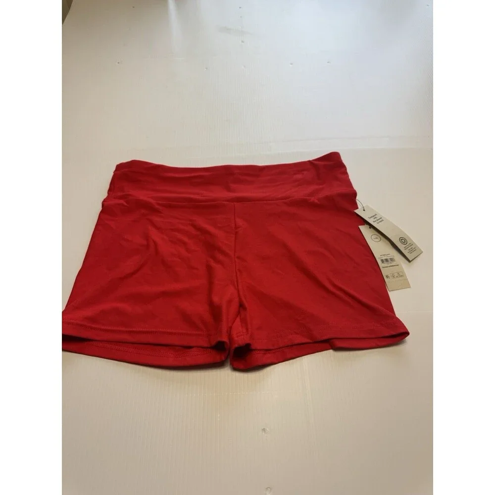 No Boundaries Girls Shorty Shorts Red Fire L/XL NWT Stretch Athletic